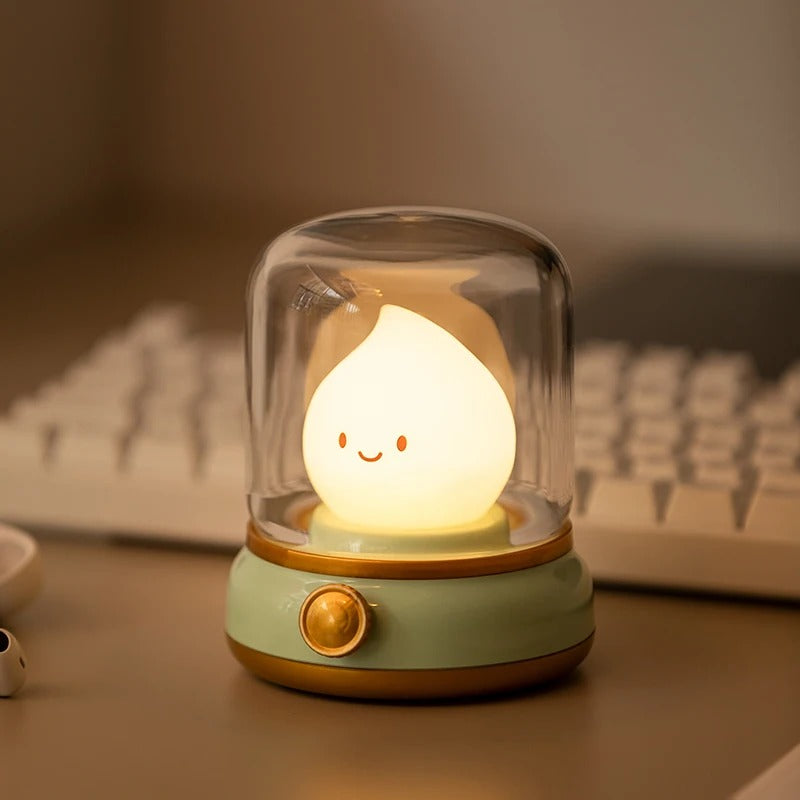 Mini LED Night Light Cute Flame Shape