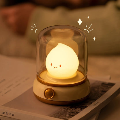 Mini LED Night Light Cute Flame Shape